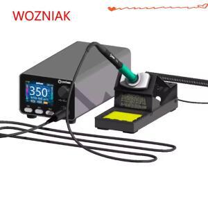 GEEBOON HC24 400W 중형 납땜 스테이션 115/210/245/470/T12 팁 호환 컬러 곡선 디스플레이 수리용
