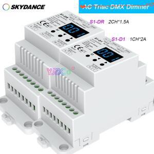 Din 레일 AC DMX Triac 조광기 110V 디밍 컨트롤러 단색 가능 Led 램프 용 디지털 숫자 디스플레이