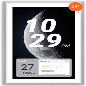 ApoloSign 27인치 디지털 캘린더 듀얼 모드 구글 플레이 및 멀티 동기화 전자 플래너 안무 차트 스마트