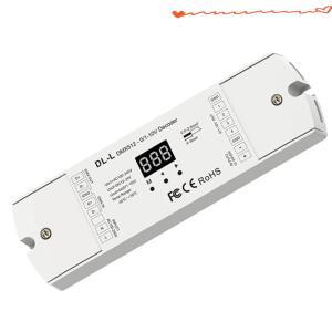 DL-L DMX512 - 4CH 0-10V 디코더 LED 디머 신호 RGB/RGBW 스트립 컨트롤러 4채널 12-24V