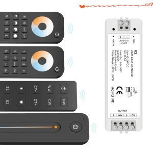 동적 백색 LED 스트립 조명용 RF 2.4G 듀얼 컬러 CCT 컨트롤러 12V~24V 5A/채널 고전력 밝기 조광기