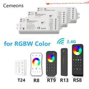 4CH RF 컨트롤러 Led 5050 12V 원격 제어 빛 RGBW CCT 터치 스트로브 핀 VP