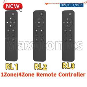 새로운 Skydance 1존/4존 디밍 리모컨 RL1/ RL3(단일 색상/CCT/RGB/RGBW 또는 RGB+CCT LED 스트립 조명/램