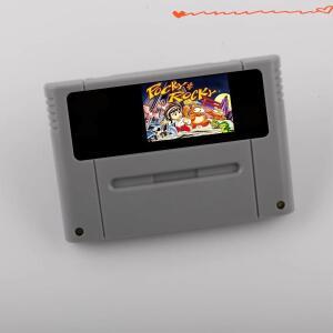 Pocky&Rocky 1 2 Link SNES 카드용 16비트 게임 카트리지 미국/유럽 비디오 콘솔 선택 가능