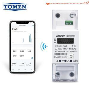 TOMZN 투야 단상 65A 110V AC WIFI 스마트 에너지 미터 타이머 전력 소비 모니터 kWh