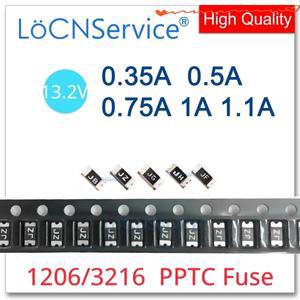 1206 SMD 퓨즈 자체 복구 재설정 가능 PPTC 폴리스위치 13.2V 0.35A 개