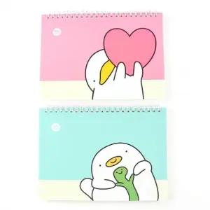 600D] 2500 오구패밀리 PP 가로형 상철 노트 (8개세트)