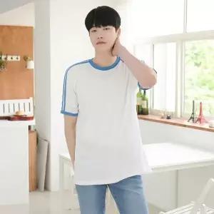 WL 교복몰 에어로쿨 2선라운드반팔 4color 반티 생활복