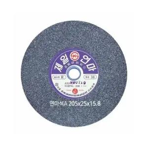 철물 제일연마 연마석 A석 36방 (1장) 205x25Tx15.88mm