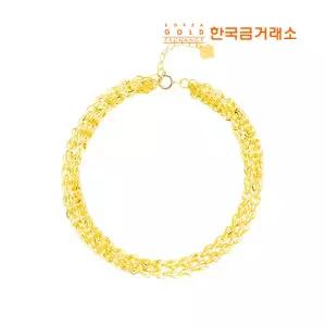 [손주사랑 골든데이] 한국금거래소 24K 순금 샤인쉘 팔찌