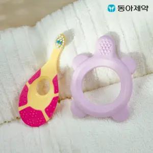 조르단 유아용 치발기 스텝 0단계  + 유아 칫솔 1단계 색상 랜덤 SET 1개