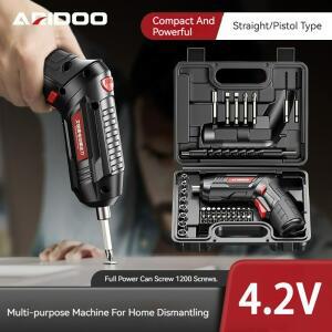 작고 강력한 배터리 스크루 드라이버 충전식 4.2V 6Nm 1300mAh 250rpm 전기 스크류 세트