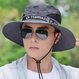 햇빛차단모자 남성용 모두팜 여름 통풍 아웃도어 메쉬 야외활동 사파리 벙거지 모자 원픽