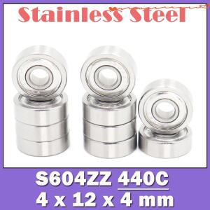 스테인리스 스틸 롤러 S604ZZ 베어링 Z 볼 4124mm 440C 10 개