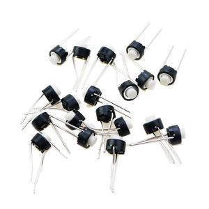 10/20/50/100PCS 택트 스위치 화이트 블랙 터치 6x6x5mm DIP 촉각 푸시 버튼 마이크로
