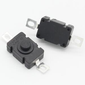 10pcs KAN-28 1.5A250V 손전등 스위치 자동 잠금 SMD 유형 18x12mm 푸시 버튼