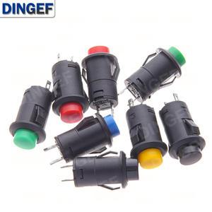 5PCS DS228 셀프 락/순간 푸시버튼 스위치 12mm OFF-ON 3A /125VAC 스냅온