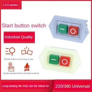 LC3-5/LC3-10 시작/정지 스위치 온/오프 5A 10A 380/220V 벤치 드릴 연삭 절단기 버튼 3상 스타터
