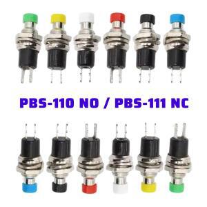5PCS PBS-110 NC 7MM 2Pin 소형 버튼 스위치 셀프 리셋 OFF 미니