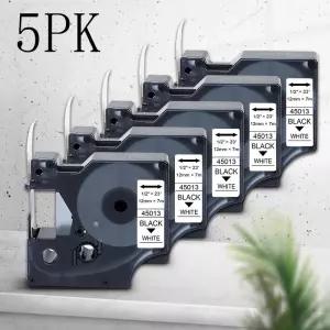 2PK/5PK 45013 12mm D1 테이프 Dymo 라벨 45010 45018 45024 elManager LM160 280 프린터용 교체품