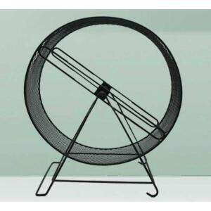 철제 쳇바퀴 고슴도치 25CM 블랙 파란색 햄스터 은신처 매트 26cm 지름 햄찌 지름 26cm 스탠드 놀이기구 러너 무소음 블랙 러너