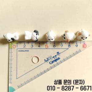 새로운 10 개/귀여운 흰색 개/강아지/미니어처 동물/사랑스러운/요정 정원 gnome/테라리움 입상/diy 용품
