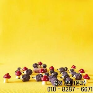 버섯/귀여운 동물/요정 정원 그놈/이끼 테라리움/공예/가정 장식/diy 용품/조각상과 15Pcs/고슴도치