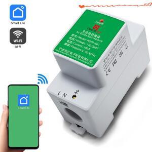 피스파이 스마트 라이프 앱 WiFi IoT 전력 분석기 6 1 AC 단상 Kwh 미터 DIN 레일 에너지