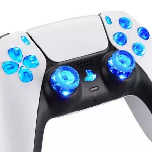PS5 컨트롤러용 익스트림레이트 멀티 컬러 발광 D패드 썸스틱 페이스 버튼 BDM-030 040 050 060 투명 7가지