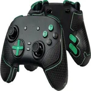 Xbox 라이선스 컨트롤러용 그립 스킨 키트 미끄럼 방지 멀티 텍스처 땀 흡수 프리컷 테이프 블랙 그린