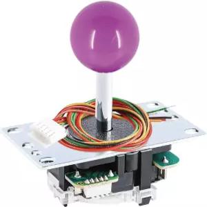 SANWA JLF-TP-8YT 오리지널 조이스틱 퍼플 - 아케이드 잼마 게임 4 및 8 방향 조정 가능 캣츠 매드 SF4