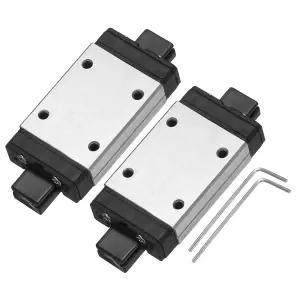 7mm 선형 모션 슬라이드 레일 가이드 3D 프린터 CNC 기계용 미니 및 렌치가 포함된 uxcell 2Pcs MGN7H
