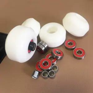16pcs 스케이트보드 부품 휠 키트 - 83A 52mm 608RS ABEC-9 베어링 스페이서