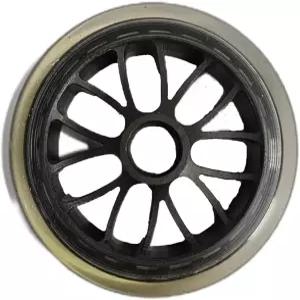 120mm 스피드 휠 세트 ？ 스케이트/인라인 스케이트/스케이트보드 PU(블랙)에 맞습니다