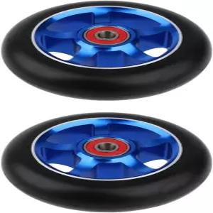 트렌디보이 2pcs/세트 알루미늄 합금 100mm 스턴트 스쿠터 휠 베어링 킥 부품 교체 액세서리 색상 파란색