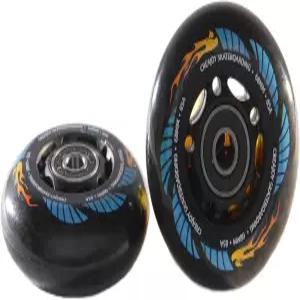 CREAJOY 캐스터보드/인라인 스케이트 교체 휠 68mm 85A(베어링 포함) 2개 세트