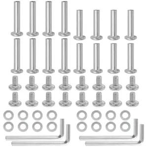 Qjaiune 16PCS 인라인 스케이트 휠 나사 6mm OD 롤러 베어링 및 소켓 블레이드 교체 하드웨어 액슬