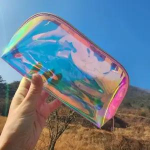 투명 비닐 만두 모양 화장품 케이스 PVC 파우치 투명 만두모양 세면 여행파우치 여행가방