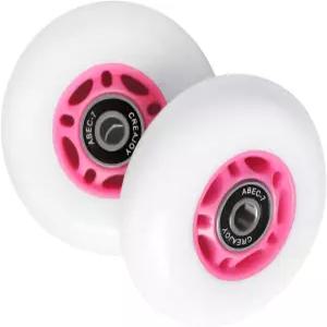 립스틱 캐스터보드 교체 휠 베어링 포함 76mm 2개 세트(핑크)