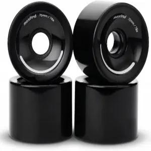 맥스핀드 75mm 78A 스케이트보드 휠 크루저 카빙 및 전기 소프트 PU 롱보드 4종 세트