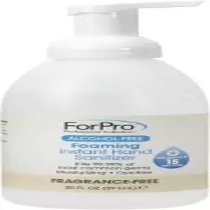 ForPro 프로페셔널 컬렉션 알코올 프리 발포 즉시 손 소독제 보습 염료 및 향료 20 Fl Oz