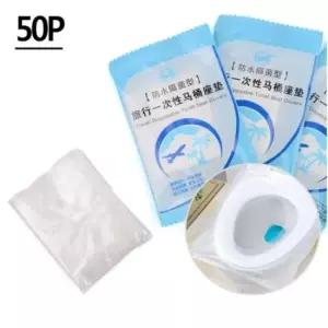 휴대용비닐변기시트 개별 포장 일회용 휴대용 비닐 위생 변기 커버 50p
