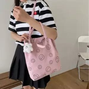 코듀로이 소재 미니 숄더 크로스백 여성용 가방 데일리룩 페미닌룩 캐주얼룩 데이트룩