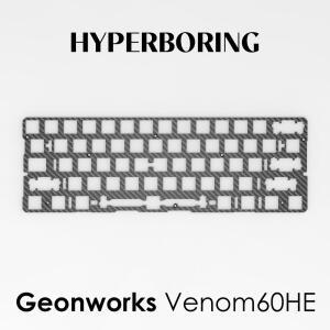 아크릴키보드덮개 커버 GEONWORKS VENOM 60HE 키보드 FR4 알루미늄 PC 사운드 CF