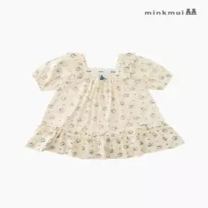 [밍크뮤] 쁘띠플라워 미니 원피스BL