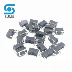 20Pcs DIP 수직 택트 스위치 3x6x4.3mm 2핀 플매트 카펫 러그인 버튼 커넥터 푸시 3x6x5mm 촉각 검정색