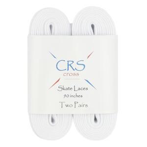 CRS 크로스 피겨 스케이트 레이스. 2쌍. 흰색, 스케이팅, 아이스 스케이 폴리에스터,