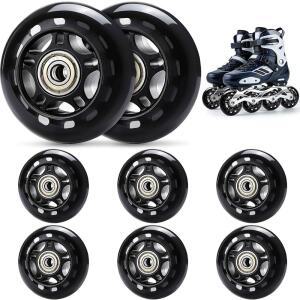 TOBWOLF 8 팩 ABEC-7 베어링이 장착된 스케이트 76MM 84A 휠, 인라인