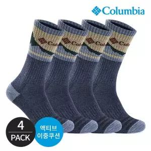 [하프클럽/] 남성 쿠션 마운틴 등산 장목양말 4P_NY