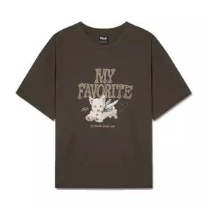 여성 MY Favorite Puppy 티셔츠 FS262RS01F022-217